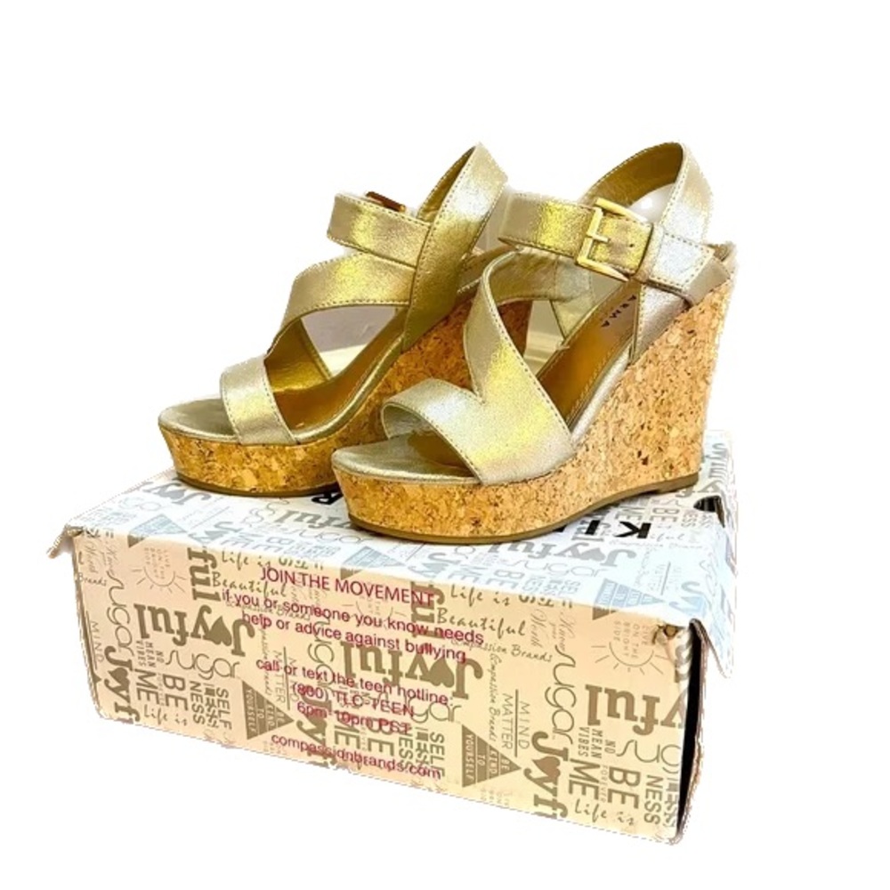 Kind Karma by Sugar Women Wedge Sandals sz 7